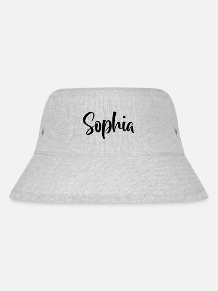 Name - Sophia - Stanley/Stella recycelter Bucket Hat - Grau meliert