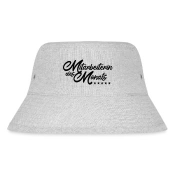 Mitarbeiterin des Monats - Stanley/Stella recycelter Bucket Hat - Grau meliert - Vorne