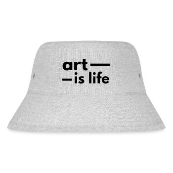 Kunst ist Leben - Art is life - Stanley/Stella Recycled Bucket Hat - heather grey - Front