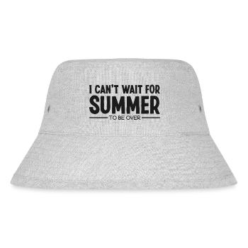 I Hate Summer Sarkastisch Ich Hasse Sommer Sprüche - Stanley/Stella recycelter Bucket Hat - Grau meliert - Vorne