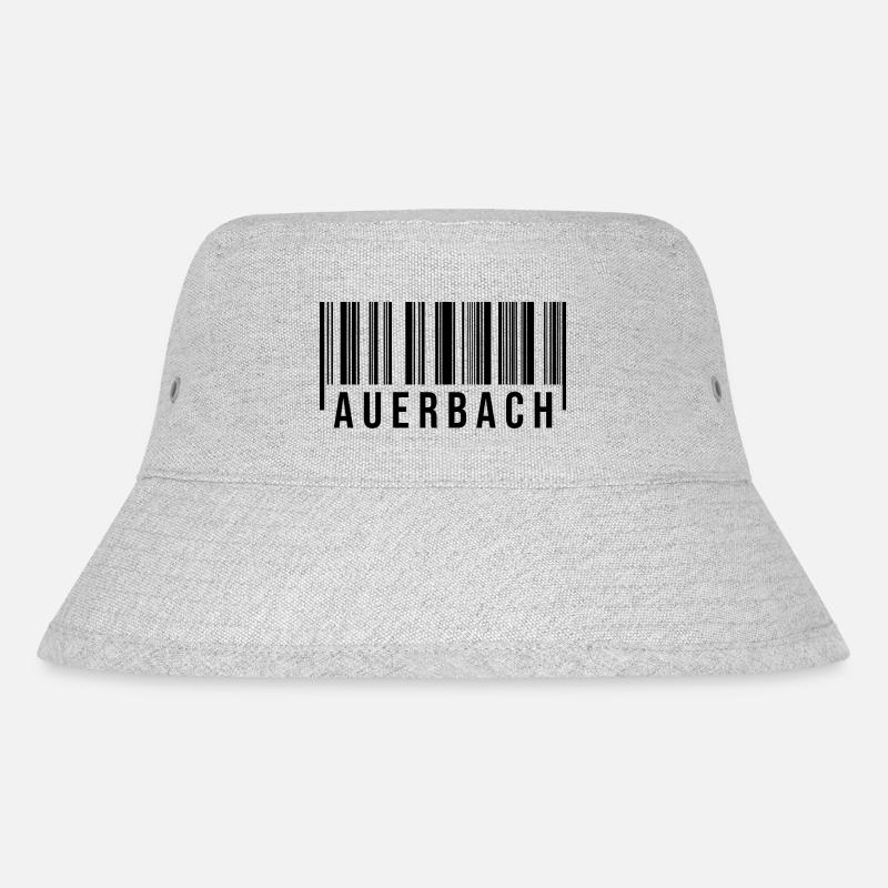 Erzgebirge Strichcode Auerbach - Stanley/Stella recycelter Bucket Hat - Grau meliert