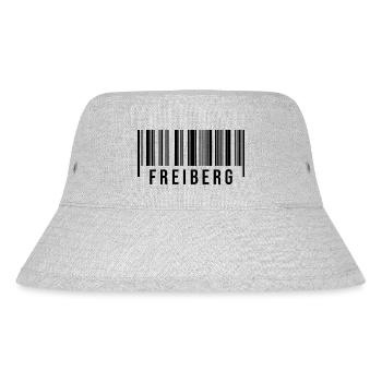 Erzgebirge Strichcode Freiberg - Stanley/Stella recycelter Bucket Hat - Grau meliert - Vorne