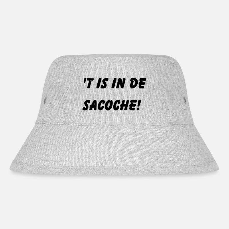 ́t est dans le sacoche. Chemises en dialecte anversois - Bob recyclé Stanley/Stella - gris chiné