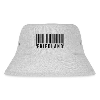 Friedland Strichcode - Stanley/Stella recycelter Bucket Hat - Grau meliert - Vorne