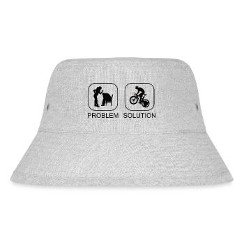 Radfahren Fahrrad Radeln Radfahrer Fahrradfahrer - Stanley/Stella recycelter Bucket Hat - Grau meliert - Vorne