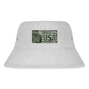 america usa new new york flag indian president 2024 - Stanley/Stella Recycled Bucket Hat - heather grey - Front