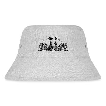 Odin Geri and Freki 4 - Stanley/Stella Recycled Bucket Hat - heather grey - Front