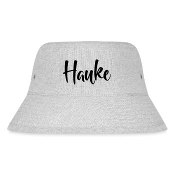 Name - Hauke - Stanley/Stella recycelter Bucket Hat - Grau meliert - Vorne