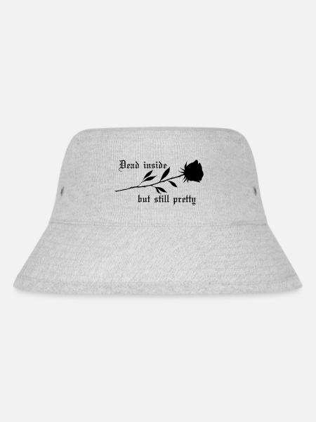 Dead Inside Rose - Stanley/Stella recycelter Bucket Hat - Grau meliert