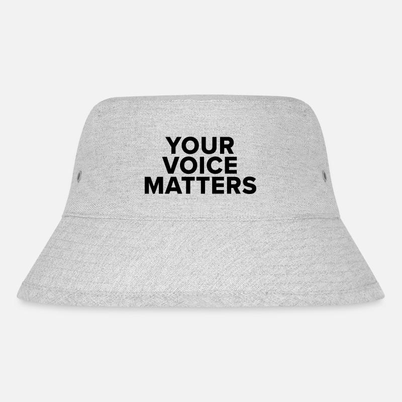 Votre voix compte - texte noir - Bob recyclé Stanley/Stella - gris chiné