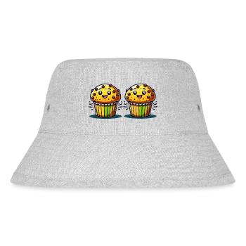 Muffin Comic - Stanley/Stella recycelter Bucket Hat - Grau meliert - Vorne