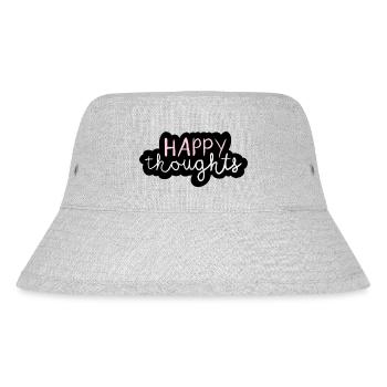 Happy thoughts - Stanley/Stella Recycled Bucket Hat - heather grey - Front