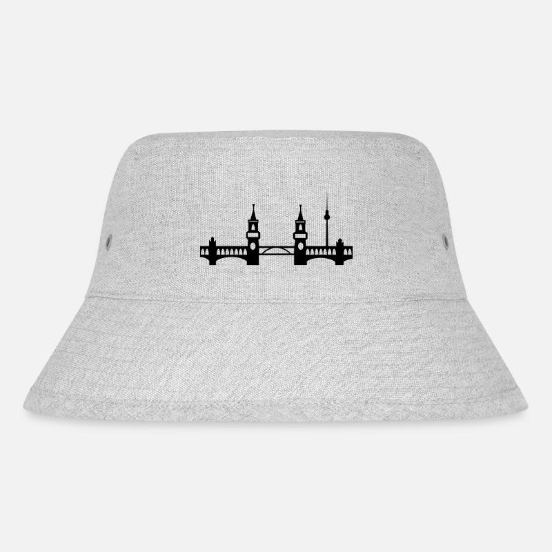 Berlin - Stanley/Stella recycelter Bucket Hat - Grau meliert