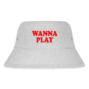 Wanna play - Stanley/Stella recycelter Bucket Hat - Grau meliert - Vorne
