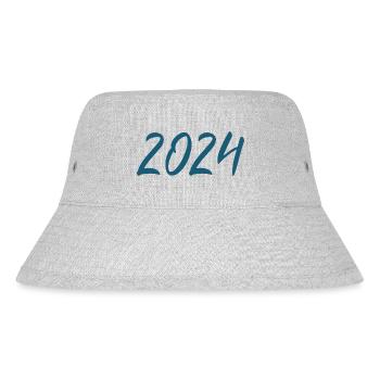 2024 Silvester Neujahr - Stanley/Stella recycelter Bucket Hat - Grau meliert - Vorne