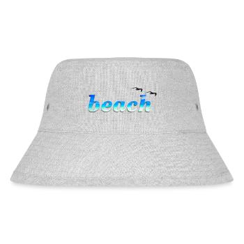 Beach 3D - Stanley/Stella recycelter Bucket Hat - Grau meliert - Vorne
