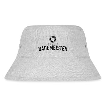 bademeister_f1 - Stanley/Stella recycelter Bucket Hat - Grau meliert - Vorne