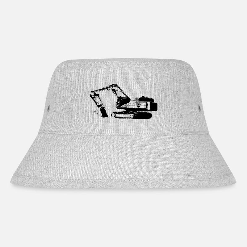 Bagger - Stanley/Stella recycelter Bucket Hat - Grau meliert