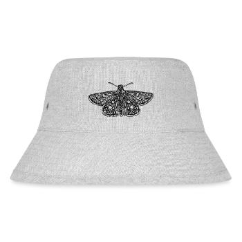 Eleganter Vintage Falter - Stanley/Stella recycelter Bucket Hat - Grau meliert - Vorne
