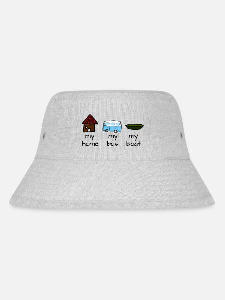 Simple - Stanley/Stella recycelter Bucket Hat - Grau meliert