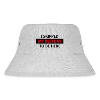 Marathon Triathlon Running Jogging Biking Cycling - Stanley/Stella Recycled Bucket Hat - heather grey - Front