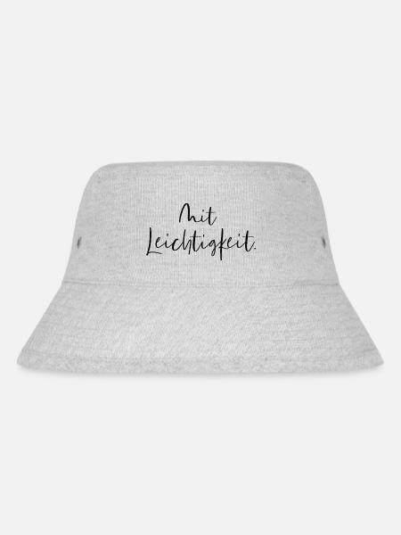 Mit Leichtigkeit - Stanley/Stella recycelter Bucket Hat - Grau meliert