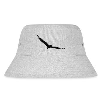 Fliegender Adler - Stanley/Stella recycelter Bucket Hat - Grau meliert - Vorne