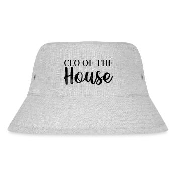CEO of the House - Stanley/Stella recycelter Bucket Hat - Grau meliert - Vorne