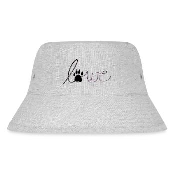 Löwe Schriftzug rosa Katzen Fan Raubkatze - Stanley/Stella recycelter Bucket Hat - Grau meliert - Vorne
