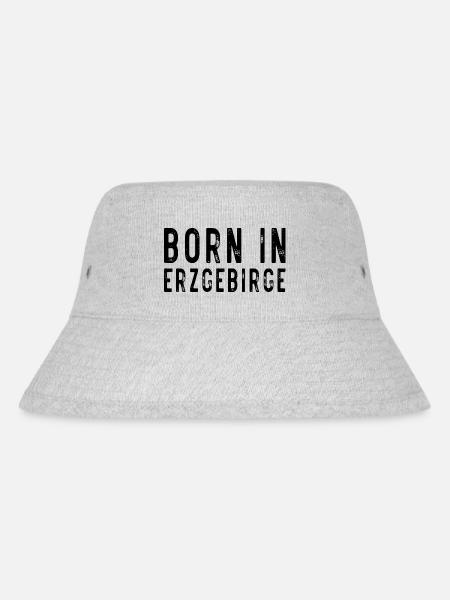 Geboren im Erzgebirge - Stanley/Stella recycelter Bucket Hat - Grau meliert