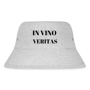 In Vino Veritas – Classic Latin Phrase About Wine - Stanley/Stella Recycled Bucket Hat - heather grey - Front