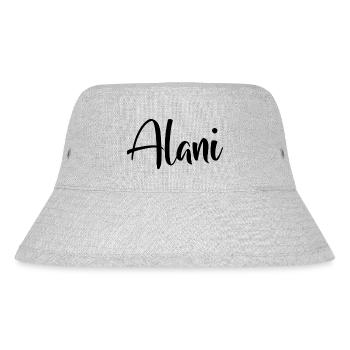 Vorname Alani - Stanley/Stella recycelter Bucket Hat - Grau meliert - Vorne