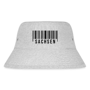 Erzgebirge Strichcode Sachsen - Stanley/Stella recycelter Bucket Hat - Grau meliert - Vorne