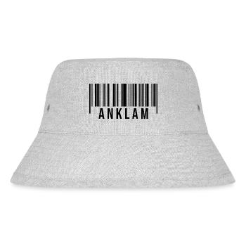 Anklam Strichcode - Stanley/Stella recycelter Bucket Hat - Grau meliert - Vorne