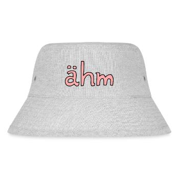 ähm - Stanley/Stella recycelter Bucket Hat - Grau meliert - Vorne