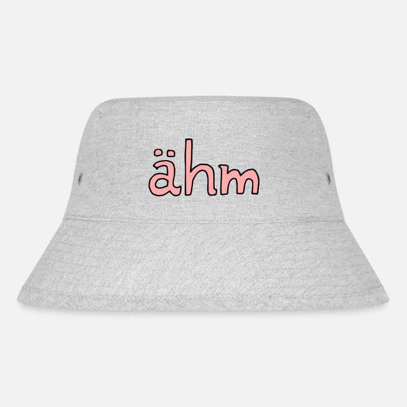 ähm - Stanley/Stella recycelter Bucket Hat - Grau meliert
