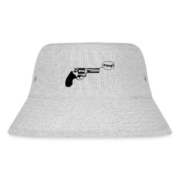 pistole päng - Stanley/Stella recycelter Bucket Hat - Grau meliert - Vorne