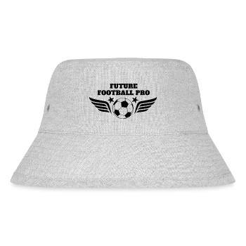 Future Football Pro Fußball Retro Style Wings Star - Stanley/Stella recycelter Bucket Hat - Grau meliert - Vorne