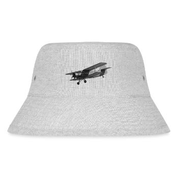 Airplane AN2 Biplane Propeller Vintage - Stanley/Stella Recycled Bucket Hat - heather grey - Front