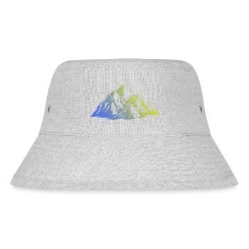 Landscape Mountains Silhouette - Stanley/Stella Recycled Bucket Hat - heather grey - Front