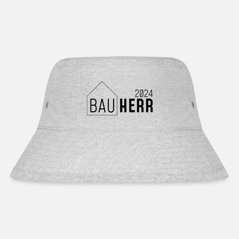 Bauherr - Stanley/Stella recycelter Bucket Hat - Grau meliert