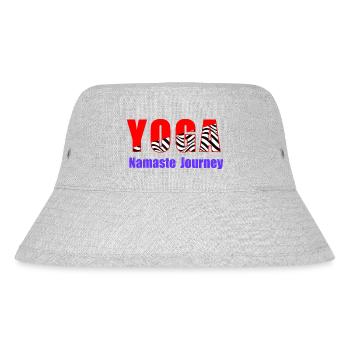 Yoga Journey of the Namaste - Stanley/Stella Recycled Bucket Hat - heather grey - Front