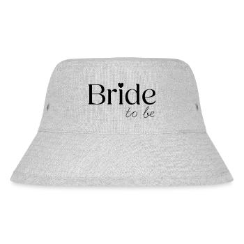 Bride to be - Stanley/Stella recycelter Bucket Hat - Grau meliert - Vorne