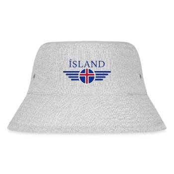 Iceland Natural Wonders T-Shirt - Stanley/Stella Recycled Bucket Hat - heather grey - Front