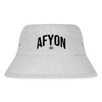 Afyon 03 Türkei Turkiye Geschenk Urlaub Türk TR - Stanley/Stella recycelter Bucket Hat - Grau meliert - Vorne