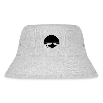 Einsame Tropen Insel im Sonnenuntergang - Stanley/Stella recycelter Bucket Hat - Grau meliert - Vorne