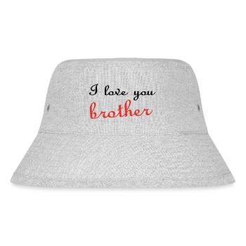 I love you BROTHER - Bob recyclé Stanley/Stella - gris chiné - Devant
