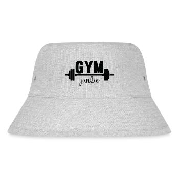 Gym junkie - Stanley/Stella recycelter Bucket Hat - Grau meliert - Vorne