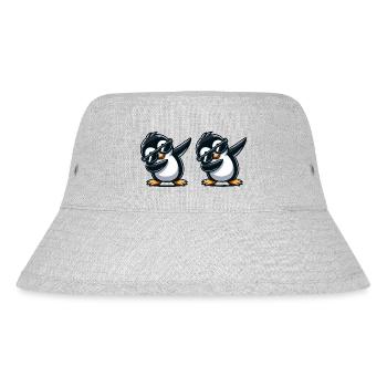 Penguin Dabbing 2 - Stanley/Stella Recycled Bucket Hat - heather grey - Front