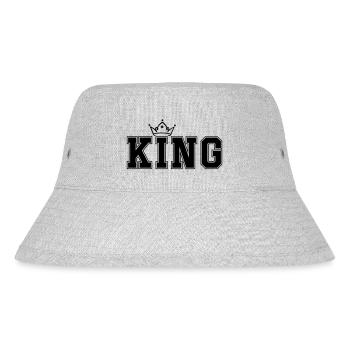 King - Stanley/Stella Recycled Bucket Hat - heather grey - Front